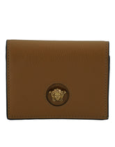 Versace Elegant Compact Leather Wallet in Brown -   -  Versace.